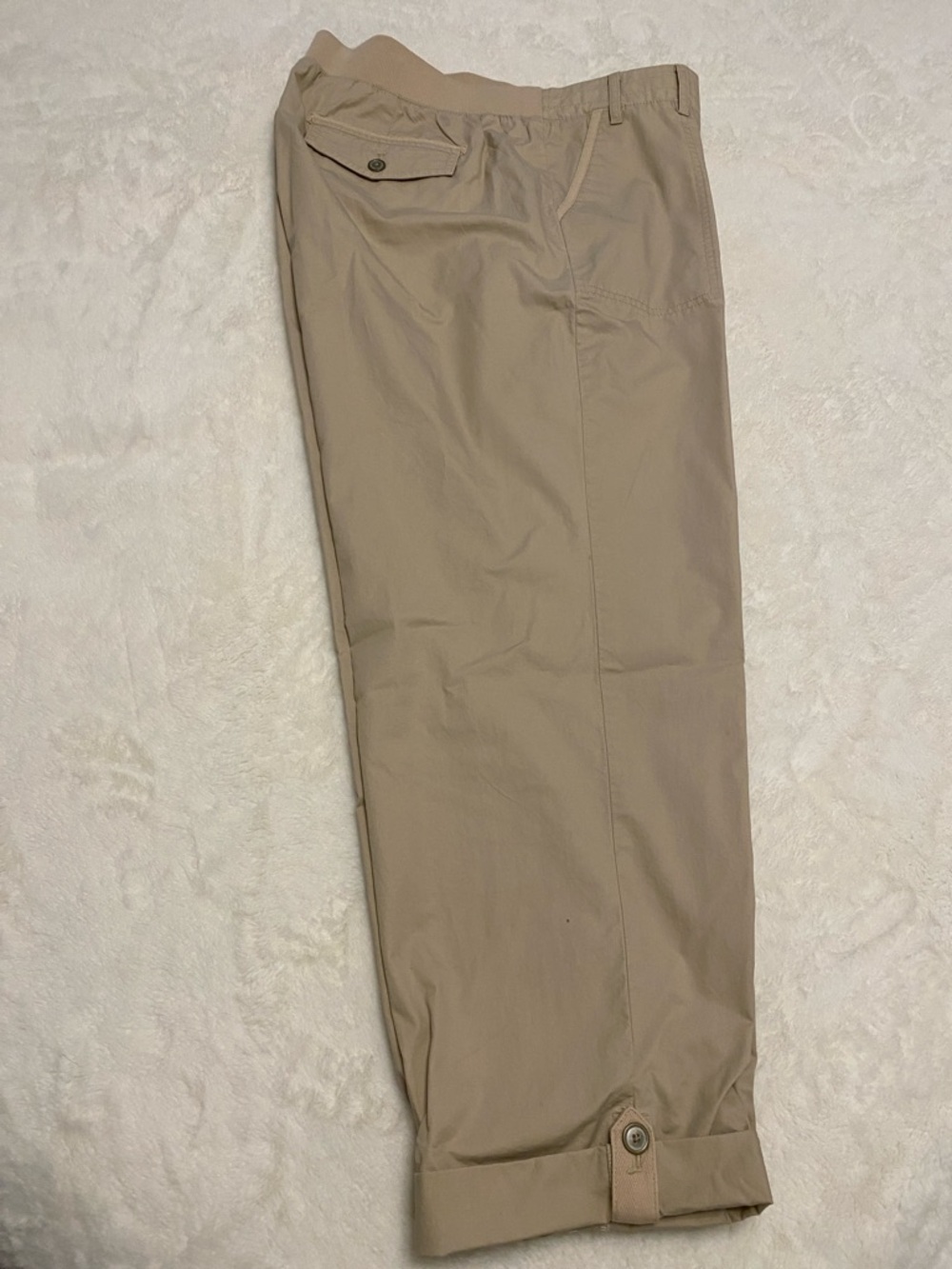 Talbots Neutral Beige Skirt with Elastic Waistband